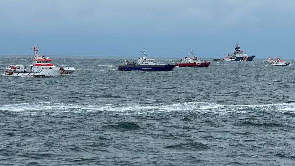 North Sea search abandoned for four missing on British ship Verity