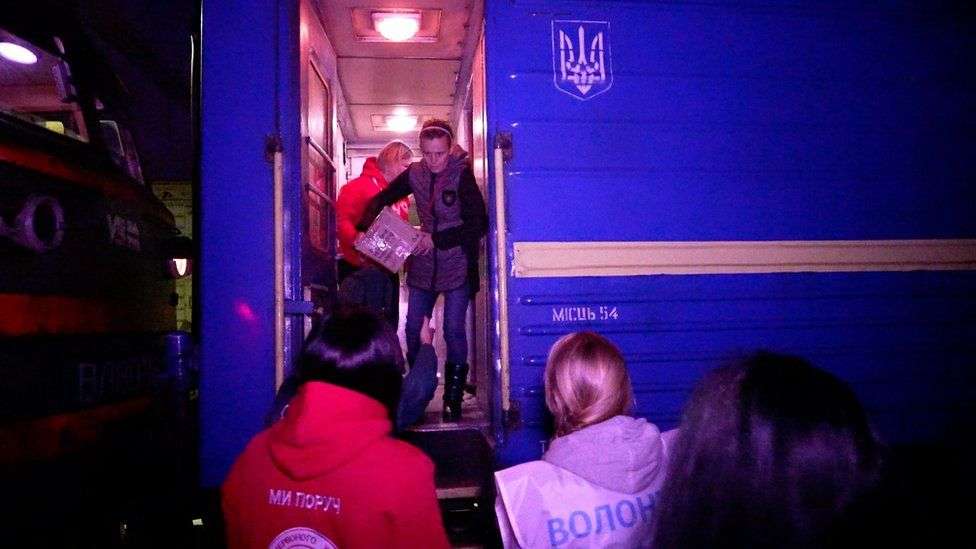 Russian attacks force evacuations of children