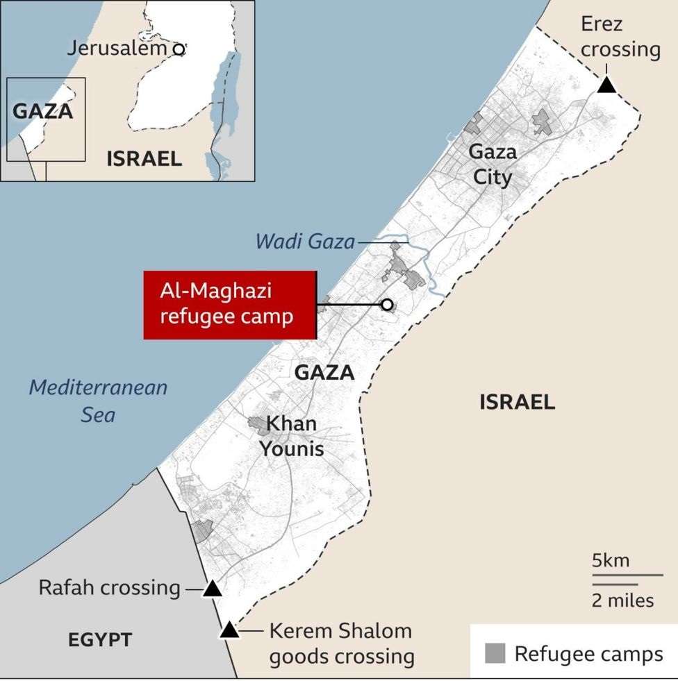 At least 45 killed at Al-Maghazi refugee camp