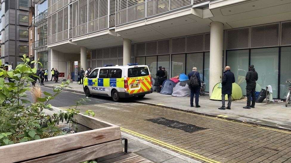 Homeless tents destroyed during Met Police operation