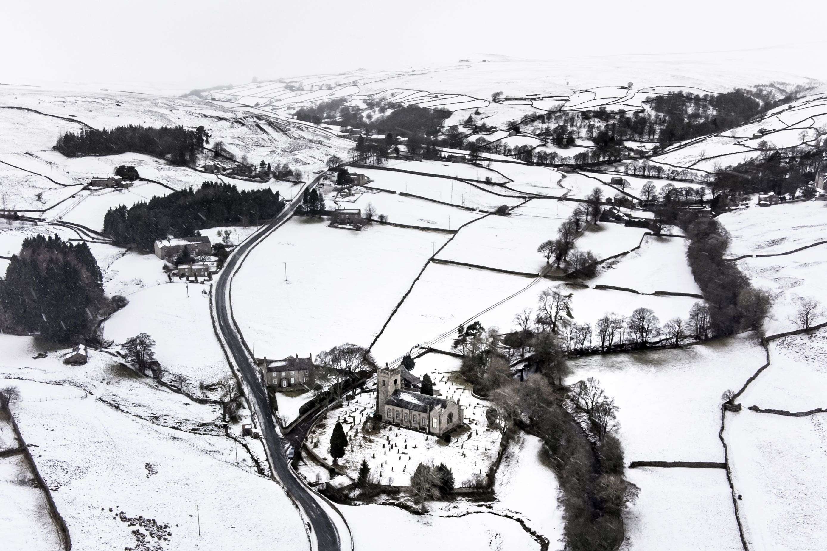 Snow and ice warnings issued for large parts of UK