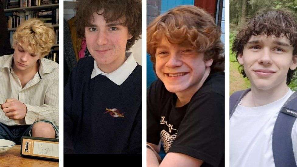 North Wales: Four missing teens drowned after crash, inquest hears