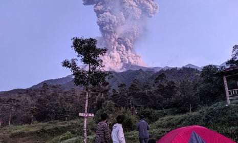 Eleven hikers killed as volcano erupts in Indonesia