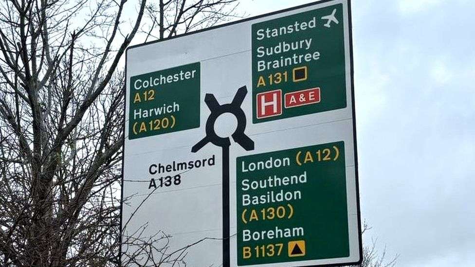 Error spotted on new Chelmsford road sign