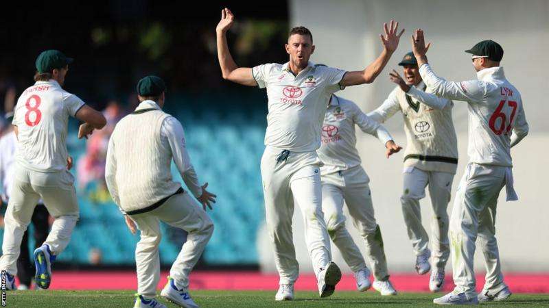 Australia v Pakistan: Josh Hazlewood takes three wickets in an over to put hosts in control