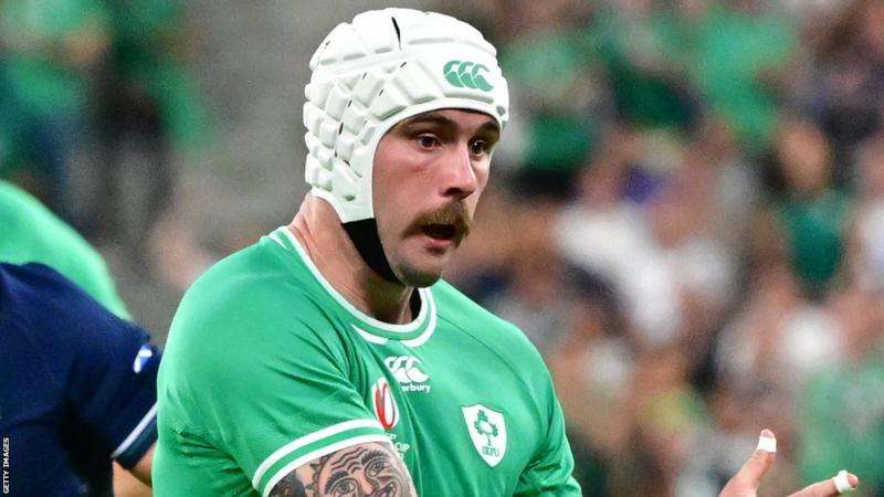 Mack Hansen: Ireland wing to miss Six Nations campaign with dislocated shoulder