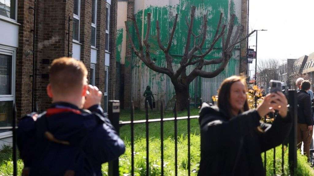 Banksy: Artist confirms new London tree mural is his own work