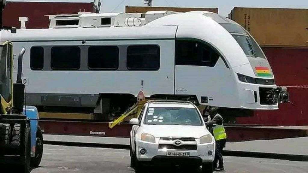 Ghana’s newly imported train from Poland collides with lorry in test run