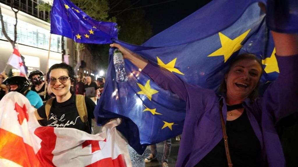 Georgia’s future path at stake as protests divide nation