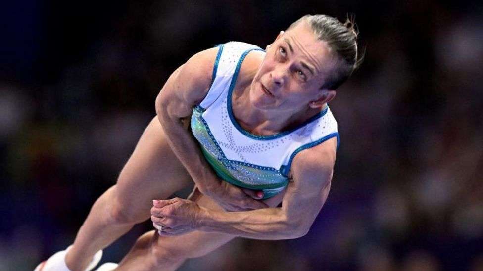 Record-equalling Olympics dream over for gymnast, 48
