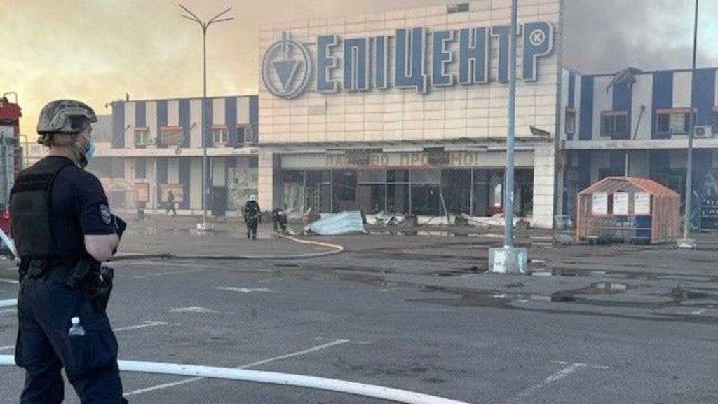 Russian strike on Kharkiv supermarket kills two