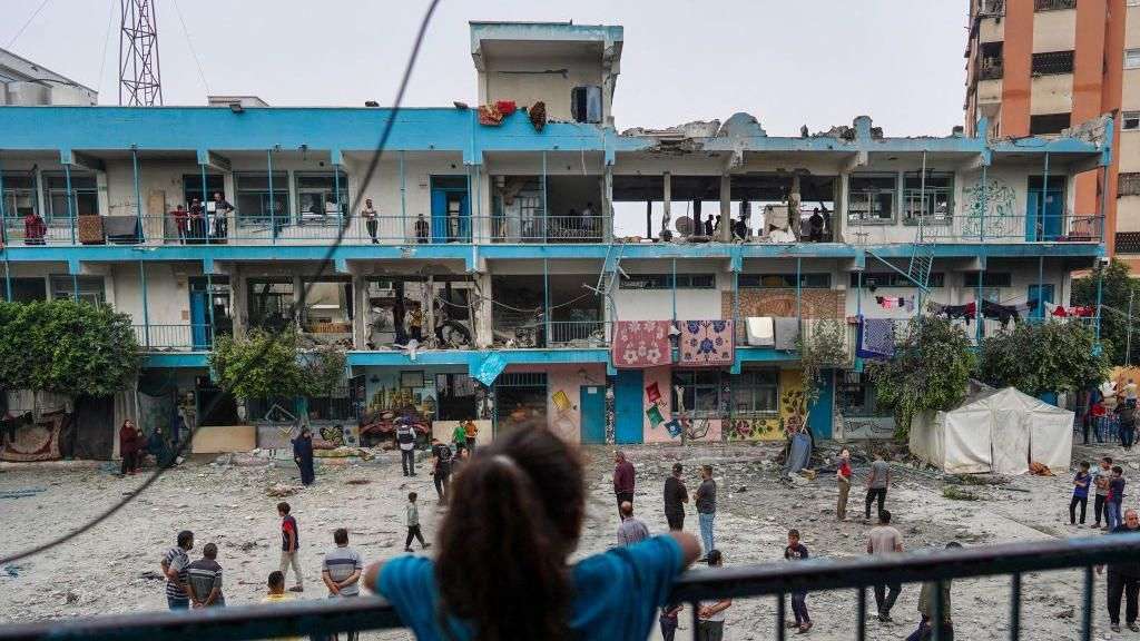 Israeli strike on UN school in Gaza reportedly kills at least 35