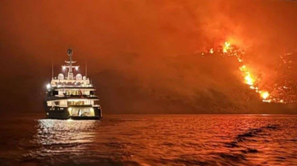 Arrests after yacht fireworks spark Greece forest blaze