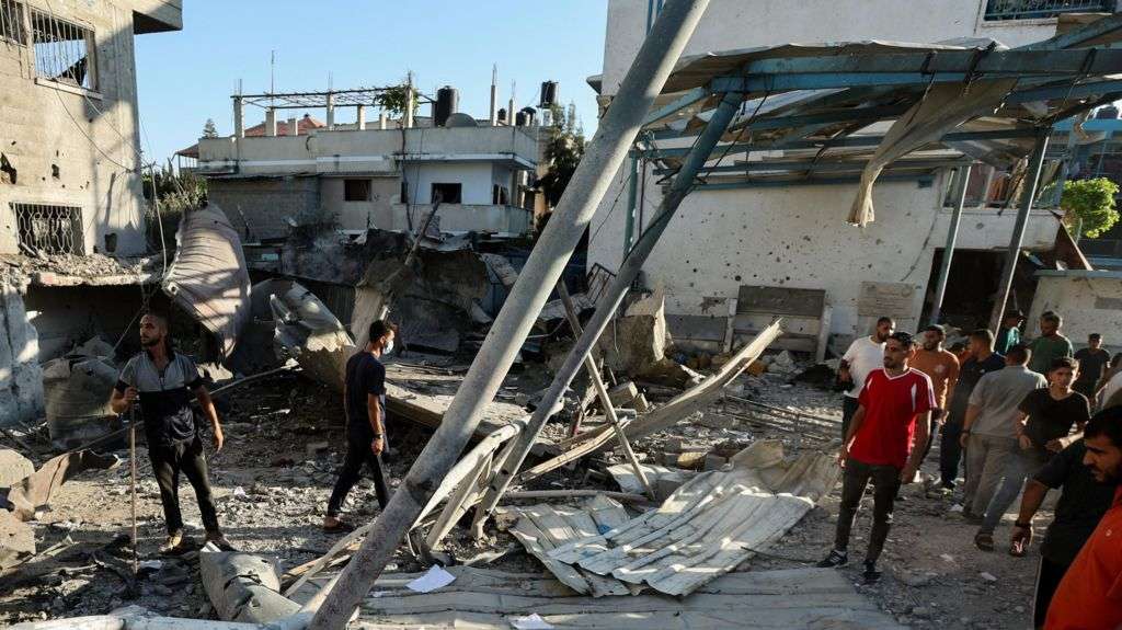 Israeli air strike on Gaza school kills at least 16