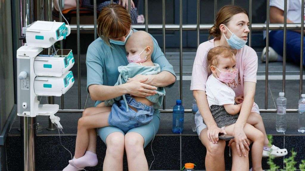 Children's hospital hit as Russian strikes kill 24 in Ukraine