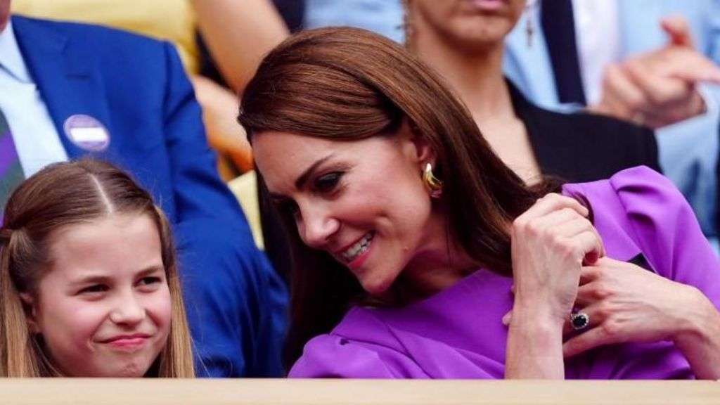 Kate given standing ovation at Wimbledon men's final