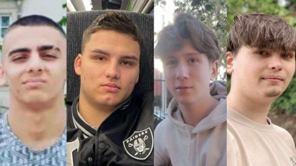 Families pay tribute to four friends killed in crash