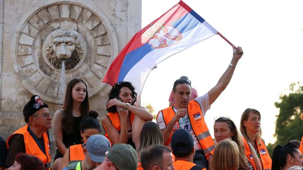 Thousands protest against lithium mining in Serbia