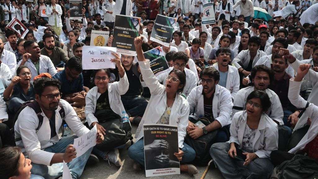 Indian doctors on strike over rape and murder of colleague