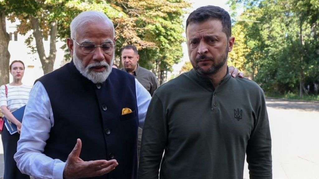 Diplomatic tightrope for Modi as he visits Kyiv after Moscow