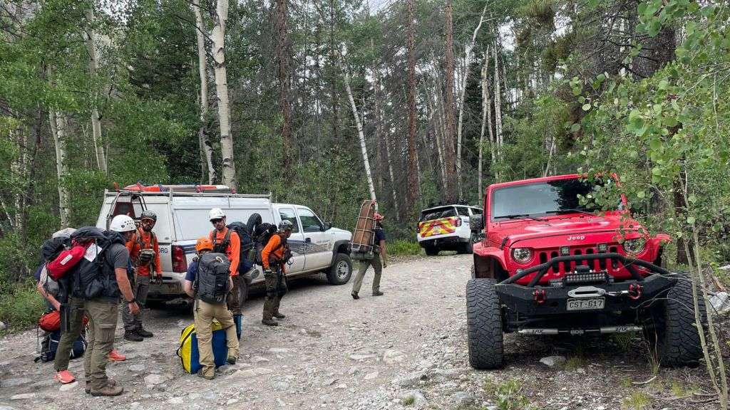 Hiker rescued after workmates left him on mountain, says search crew