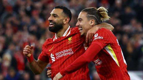 Liverpool beat Bologna in Slot's first Anfield European tie