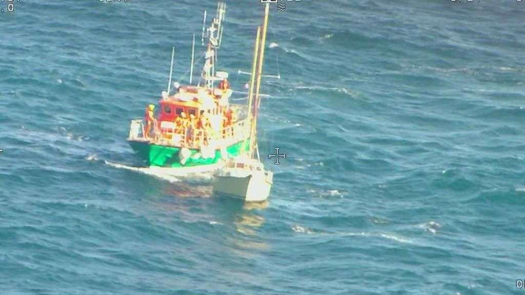 Rescue operation helps French yacht back to safety