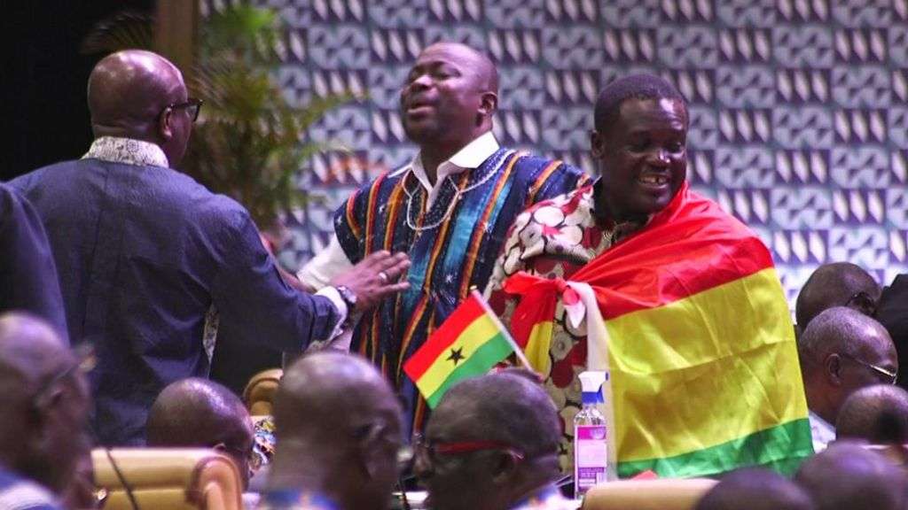 Ghana's parliament suspended after chaotic scenes