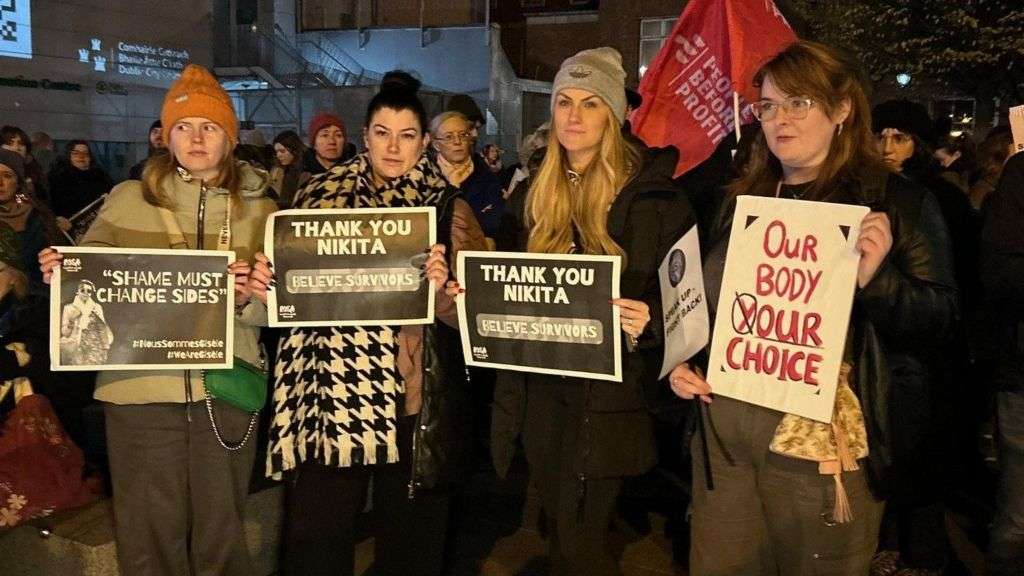 Marchers show Nikita Hand support after McGregor case