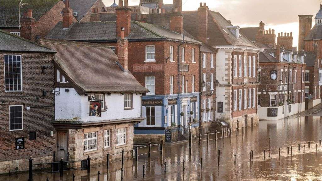 Flood warnings as thousands without power after Storm Darragh