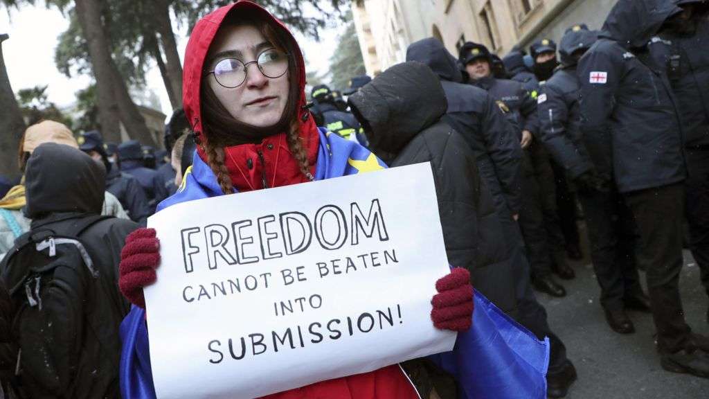 UK sanctions Georgian officials over protest crackdown
