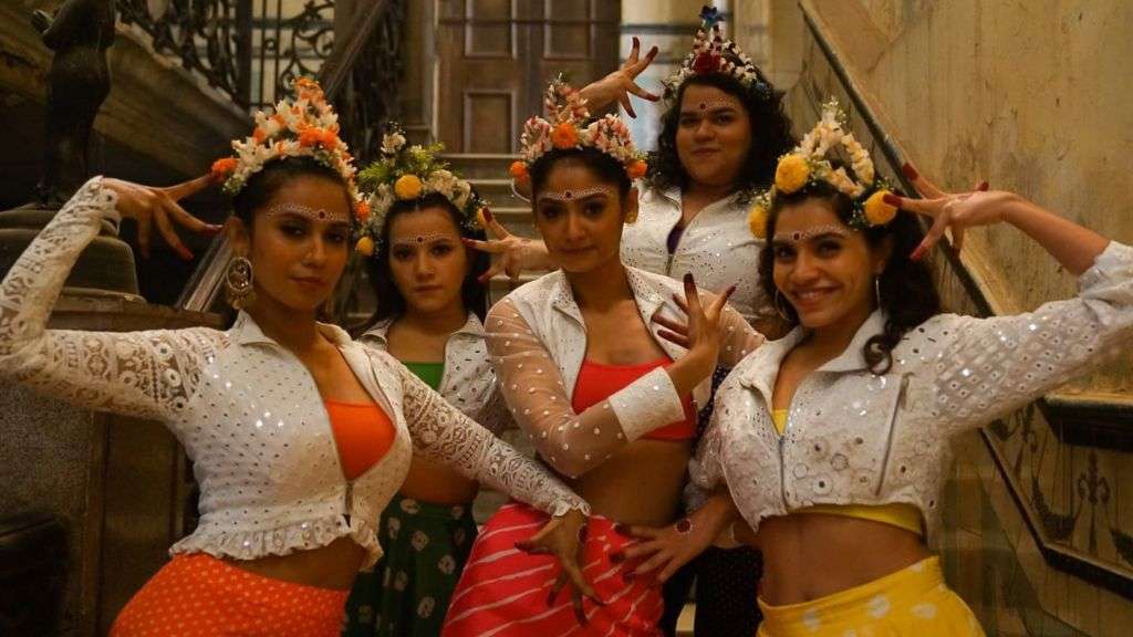 The US gay clubs dance style from 1970s headlining an Indian show