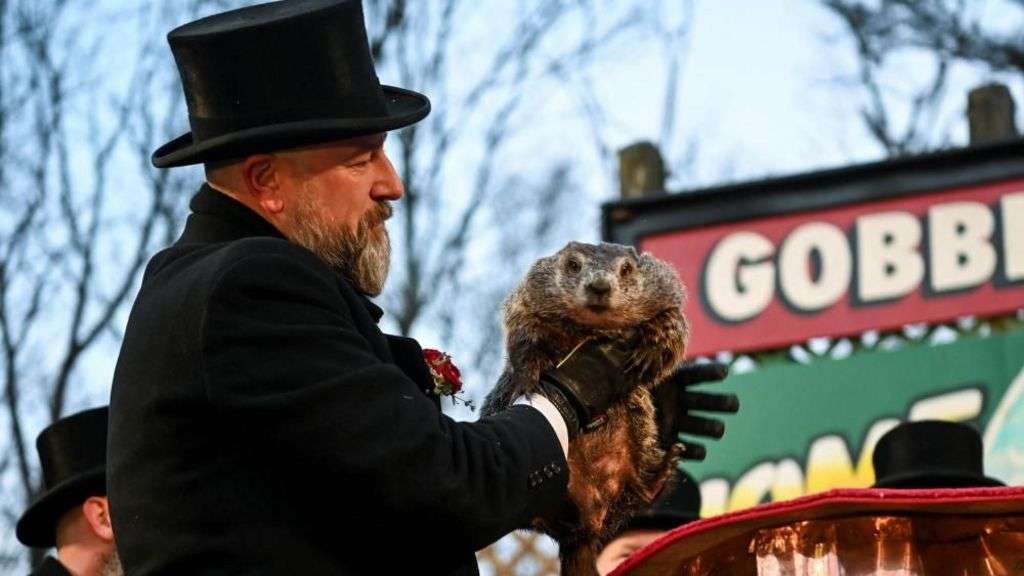 Groundhog Phil 'predicts' six more weeks of winter