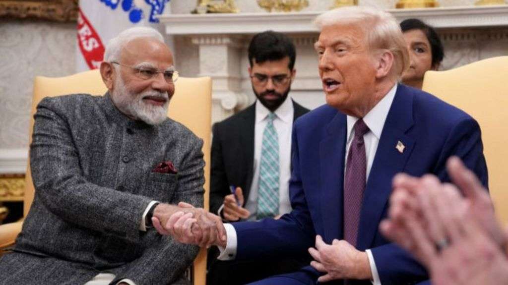 Modi hails US-India 'mega partnership' in Trump meeting
