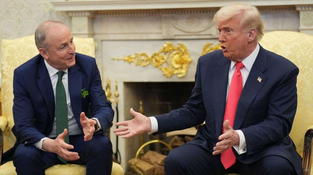 Trump raises 'massive' trade imbalance during Irish PM meeting