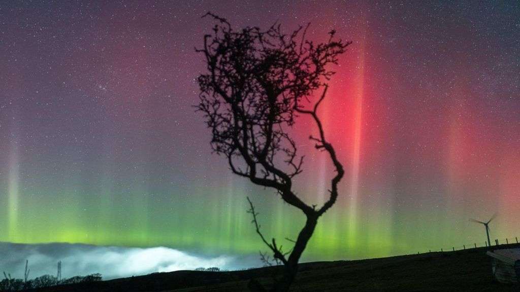 Northern Lights put on show over the North-West