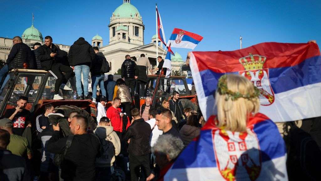 Thousands attend pro-government rally in Serbia after months of unrest