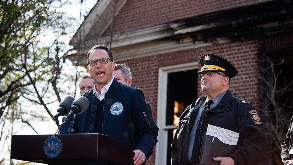 Man arrested after suspected arson attack at Pennsylvania governor's home