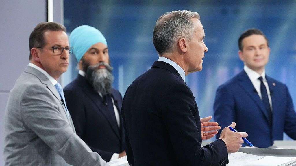Canada party leaders grilled in election debate on how to tackle Trump