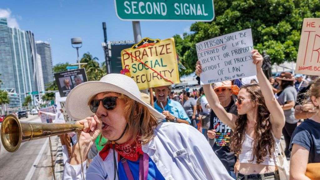 Thousands join anti-Trump protests across US