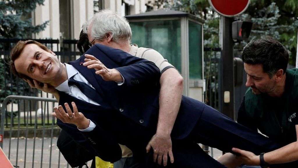 Macron waxwork stolen from French museum by activists