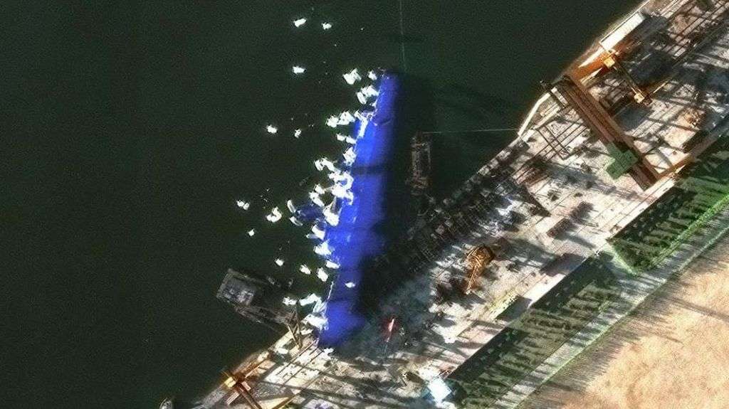 North Korea refloats warship after failed launch