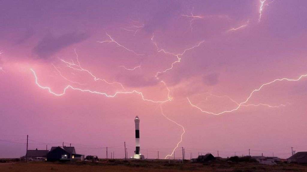More than 30,000 lightning strikes recorded overnight