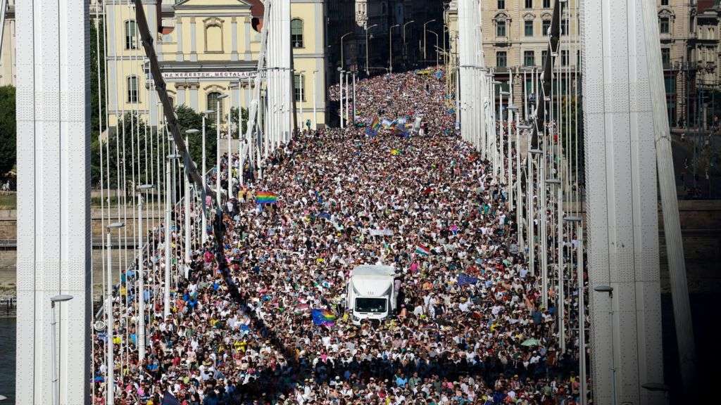Budapest Pride draws huge crowds in defiance of Orban legal threats