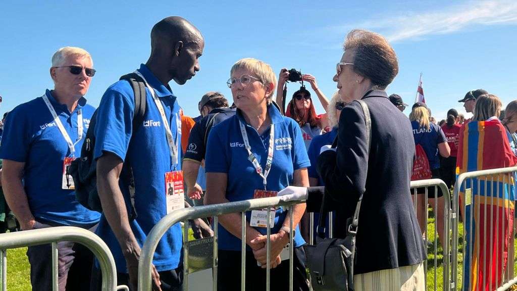 Athletes meet Princess Anne as Island Games opens