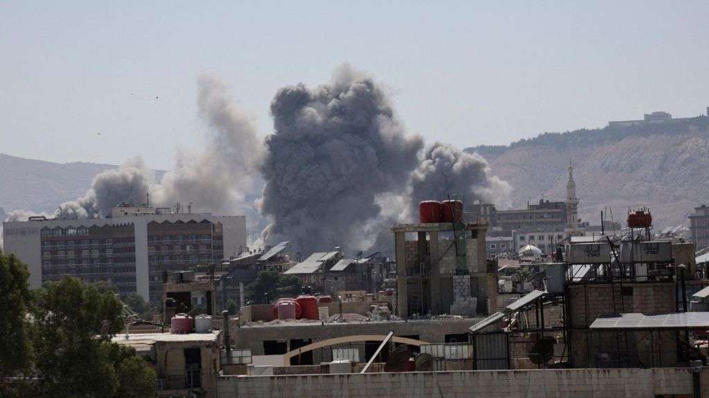 US says 'specific steps' agreed to end Syria violence after Israeli strikes hit Damascus