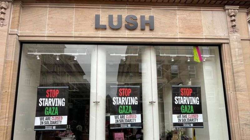 Lush shuts UK stores for a day to protest Gaza starvation