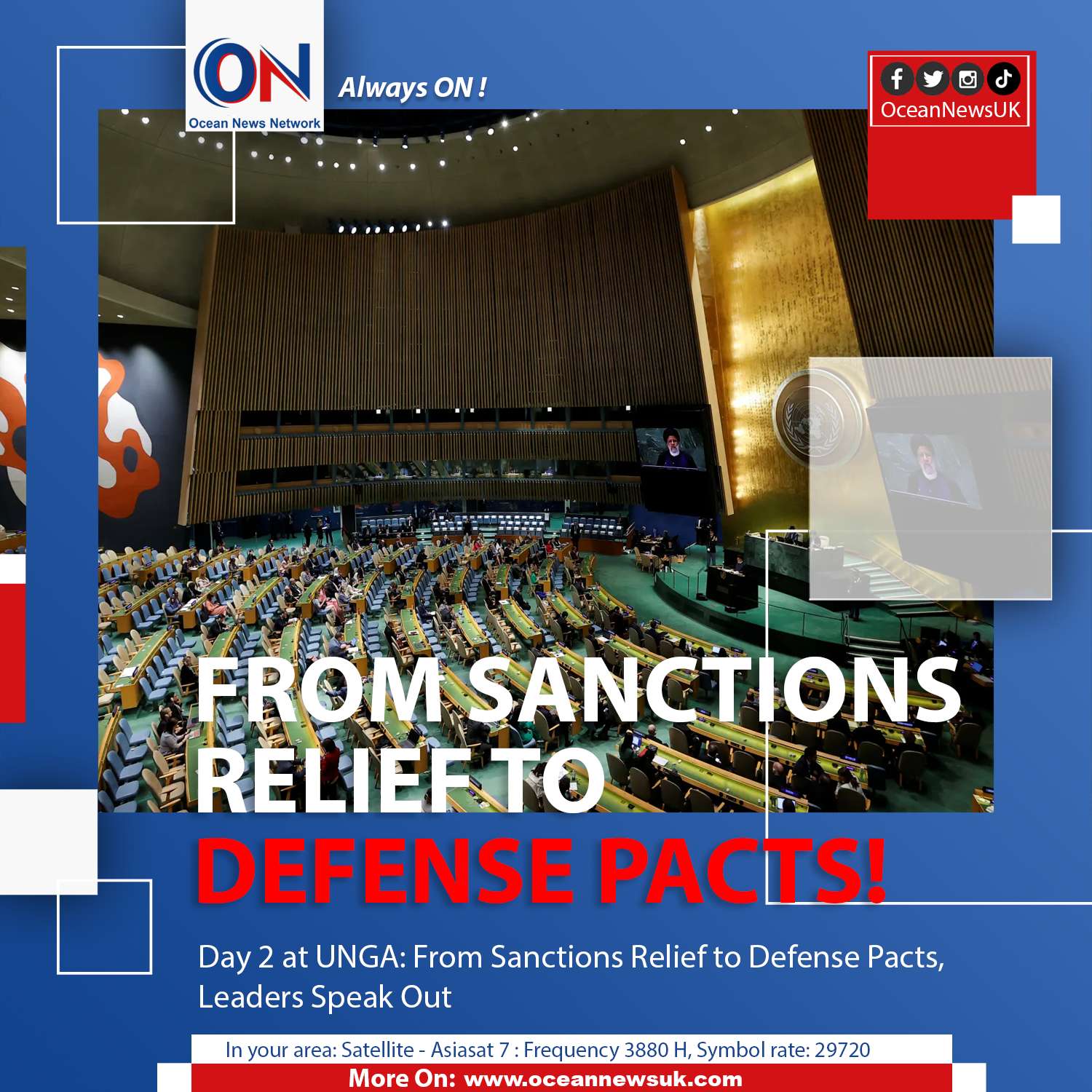 Day 2 at UNGA: From Sanctions Relief to Defense Pacts, Leaders Speak Out