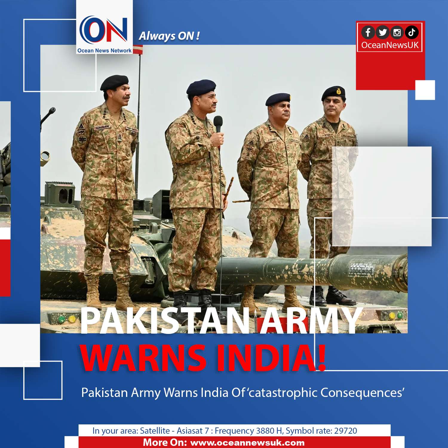 Pakistan Army Warns India Of ‘catastrophic Consequences’