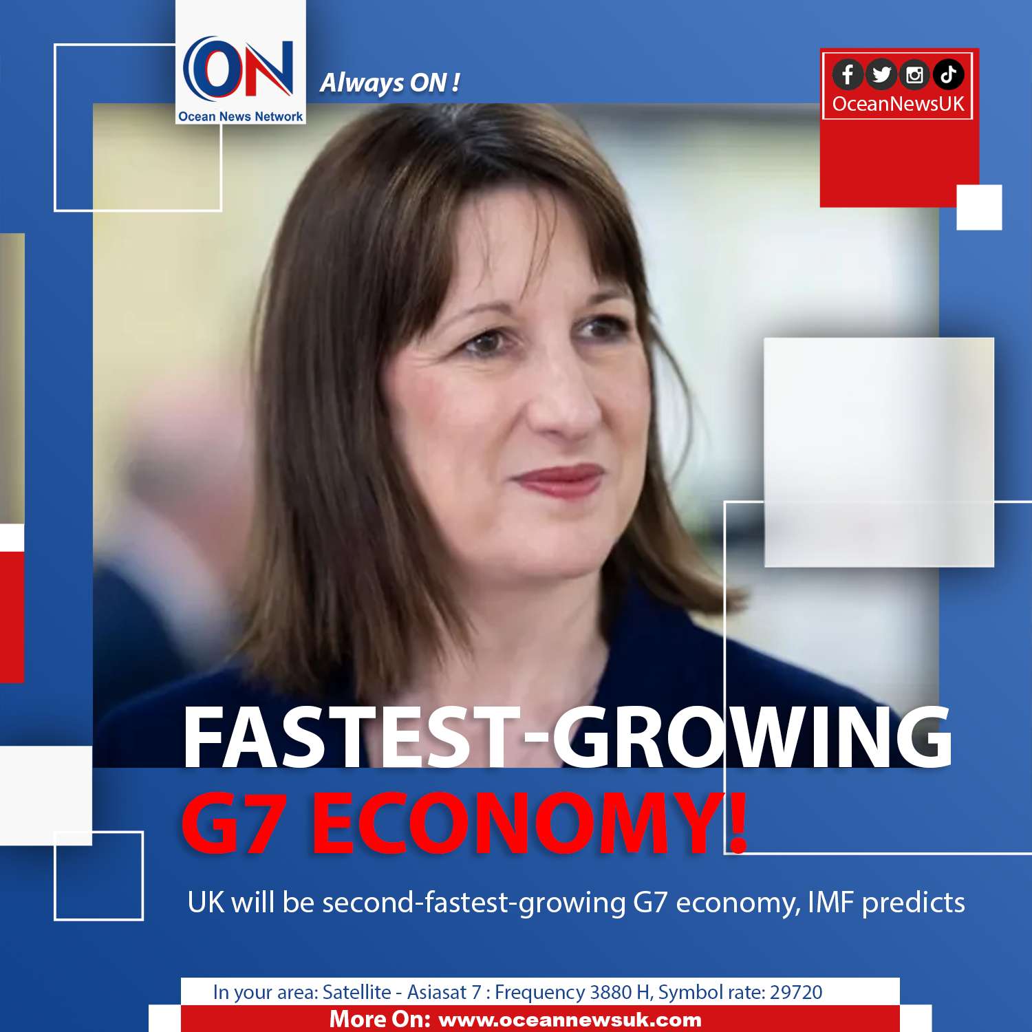 UK will be second-fastest-growing G7 economy, IMF predictse